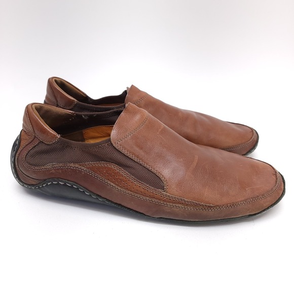 COLE‎ HAAN Air Mens 11 Infinity Brown Leather Slip-On Comfort Shoes - Picture 4 of 11
